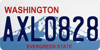 WA license plate AXL0828