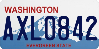 WA license plate AXL0842