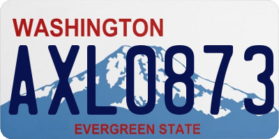 WA license plate AXL0873