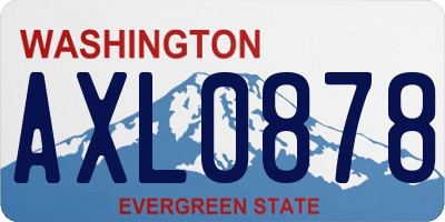 WA license plate AXL0878