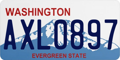 WA license plate AXL0897