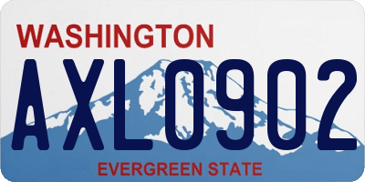 WA license plate AXL0902