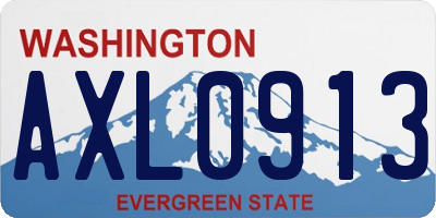 WA license plate AXL0913