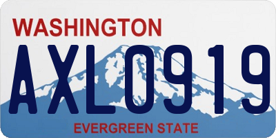 WA license plate AXL0919