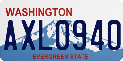 WA license plate AXL0940