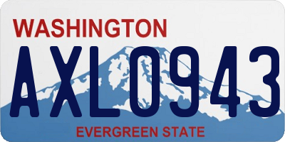 WA license plate AXL0943