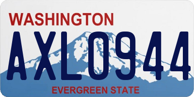 WA license plate AXL0944