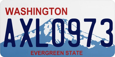 WA license plate AXL0973