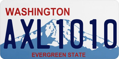 WA license plate AXL1010