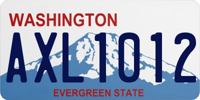 WA license plate AXL1012