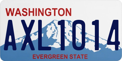 WA license plate AXL1014
