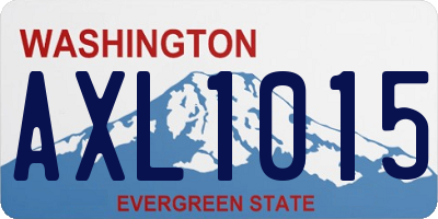 WA license plate AXL1015