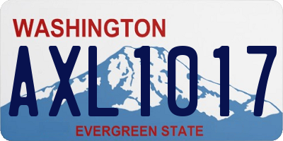 WA license plate AXL1017