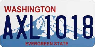 WA license plate AXL1018