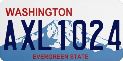 WA license plate AXL1024