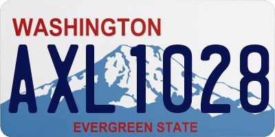 WA license plate AXL1028