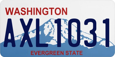 WA license plate AXL1031
