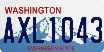 WA license plate AXL1043