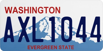 WA license plate AXL1044