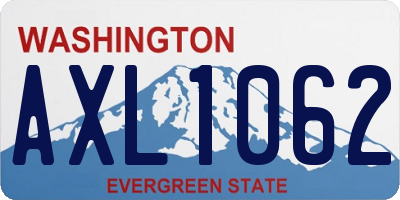 WA license plate AXL1062