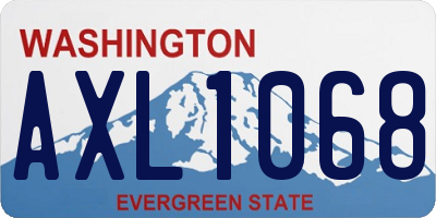 WA license plate AXL1068