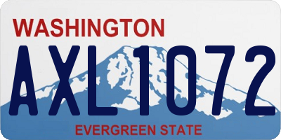 WA license plate AXL1072