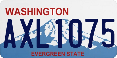 WA license plate AXL1075