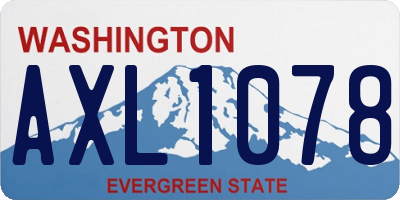 WA license plate AXL1078