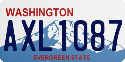 WA license plate AXL1087
