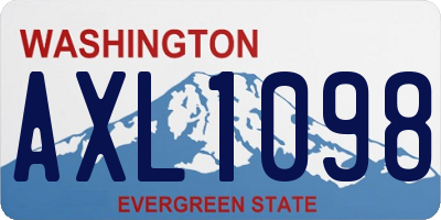 WA license plate AXL1098