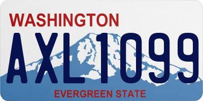 WA license plate AXL1099