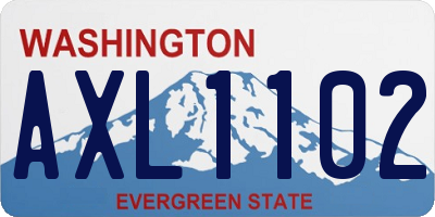 WA license plate AXL1102