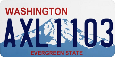 WA license plate AXL1103