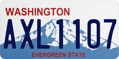 WA license plate AXL1107