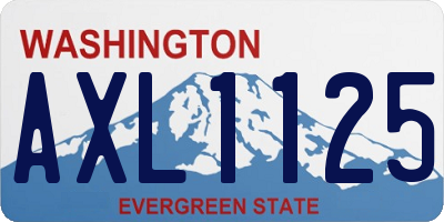 WA license plate AXL1125