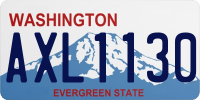 WA license plate AXL1130