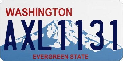 WA license plate AXL1131