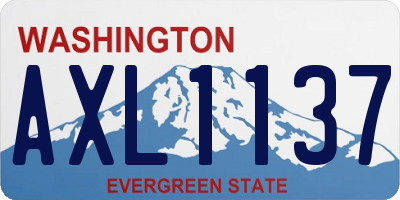 WA license plate AXL1137