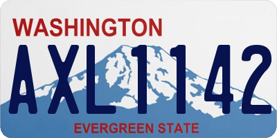 WA license plate AXL1142