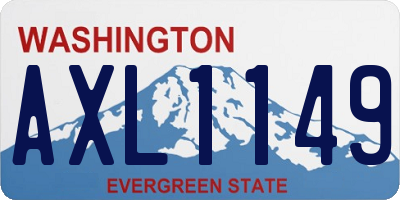 WA license plate AXL1149