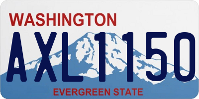 WA license plate AXL1150