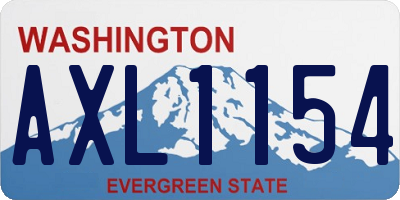 WA license plate AXL1154