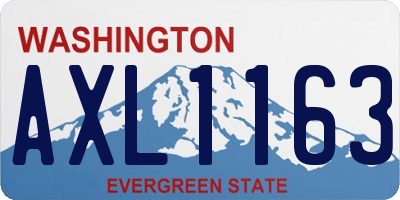WA license plate AXL1163
