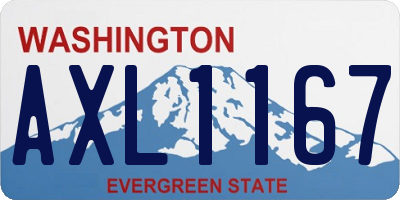 WA license plate AXL1167