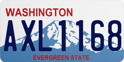 WA license plate AXL1168