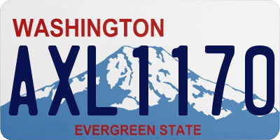 WA license plate AXL1170