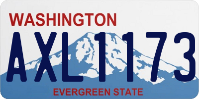 WA license plate AXL1173