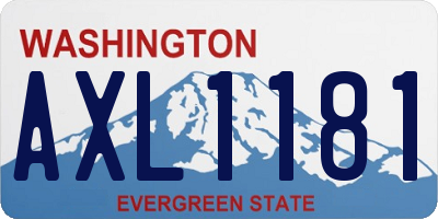 WA license plate AXL1181