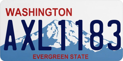 WA license plate AXL1183