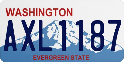 WA license plate AXL1187